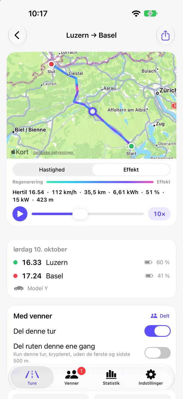 En tur i Tespit Social med farvet rute på kortet